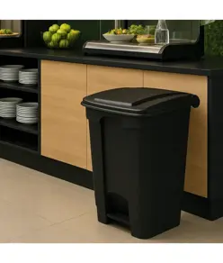 Contenitore a pedale Medial International Contenitore a pedale nero - 100% PP riciclato