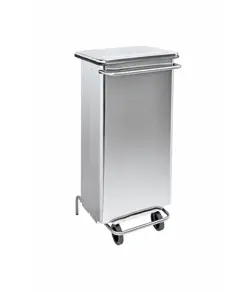 Contenitore mobile a pedale con tubolari in inox Medial Continox