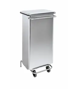 Contenitore mobile a pedale con tubolari in inox Medial Continox