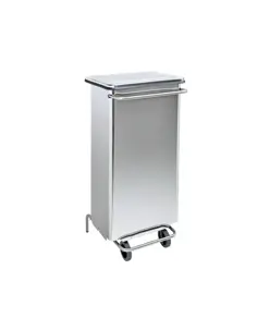 Contenitore mobile a pedale con tubolari in inox Medial Continox