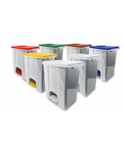Contenitore mobile a pedale in plastica riciclata (min.70%) Medial Ecoconti