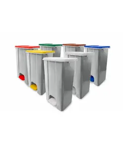 Contenitore mobile a pedale in plastica riciclata (min.70%) Medial Ecoconti