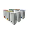 Contenitore mobile a pedale in plastica riciclata (min.70%) Medial Ecoconti