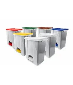 contenitori mobili a pedale in plastica riciclata (min.70%) Medial Ecoconti