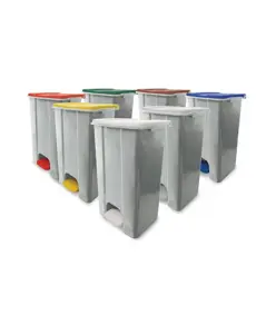 contenitori mobili a pedale in plastica riciclata (min.70%) Medial Ecoconti
