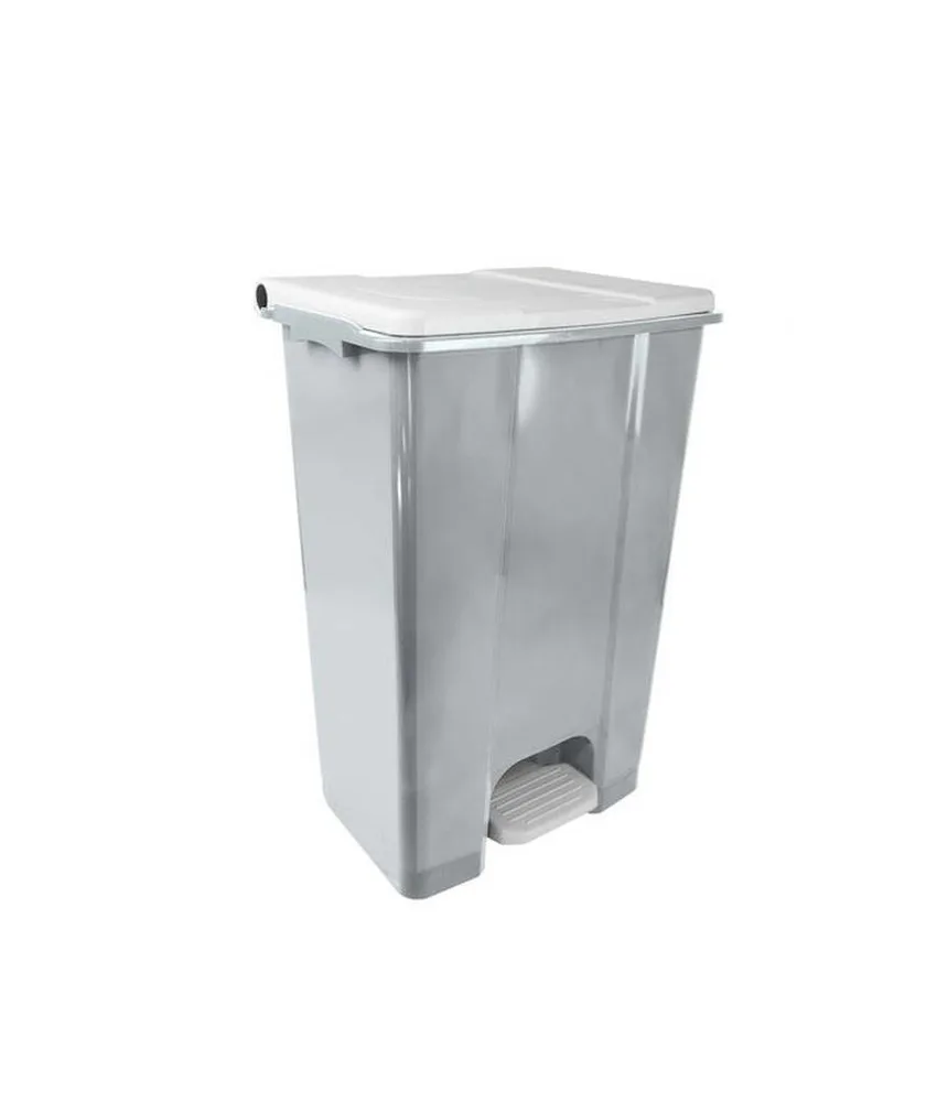 3 contenitori mobili a pedale in plastica riciclata (min.70%) Medial Ecoconti, capacità 80 litri