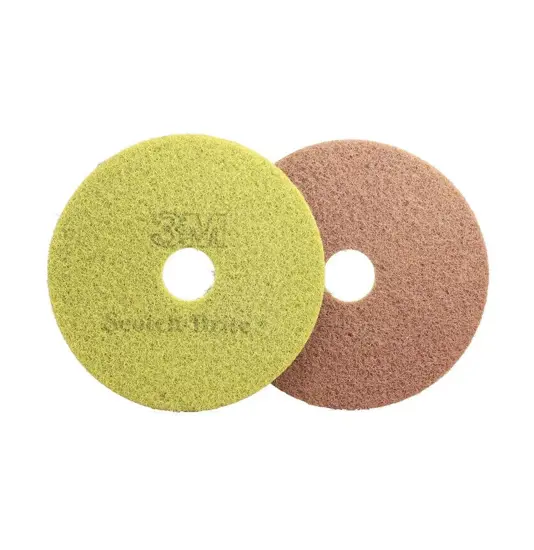 Dischi per la pulizia e lucidatura di marmo, graniglia e superfici resilienti 3M Scotch-Brite Disco Ocra