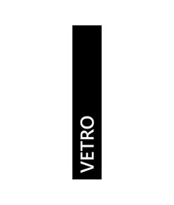Etichetta autoadesiva verticale VETRO Medial Stik