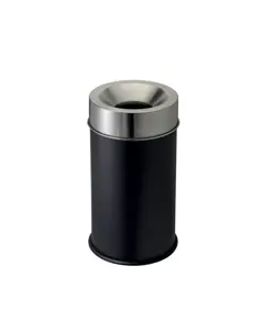 Gettacarte auto-estinguente con coperchio inox Medial Grisù vip