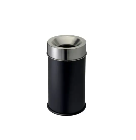 Gettacarte auto-estinguente con coperchio inox Medial Grisù vip