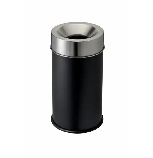 Gettacarte auto-estinguente con coperchio inox Medial Grisù vip