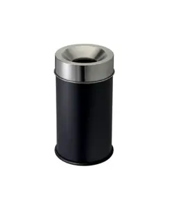 Gettacarte auto-estinguente con coperchio inox Medial Grisù vip