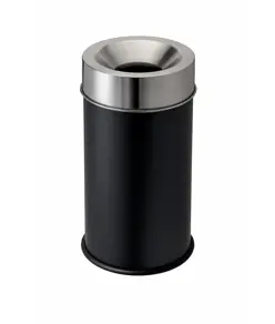 Gettacarte auto-estinguente con coperchio inox Medial Grisù vip
