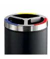 Gettacarte per la raccolta differenziata con coperchio inox satinato Medial Station