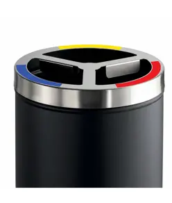 Gettacarte per la raccolta differenziata con coperchio inox satinato Medial Station