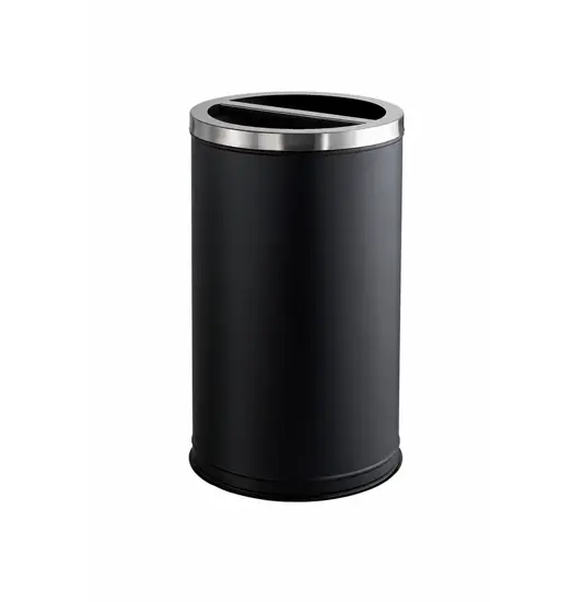 Gettacarte per la raccolta differenziata con coperchio inox satinato Medial Station Duo