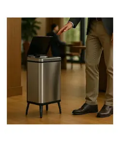 Gettacarte pieghevole con coperchio automatico Medial International