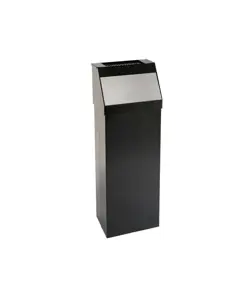 Gettacarte push con sportello inox e posacenere Medial Storico