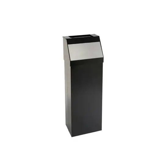 Gettacarte push con sportello inox e posacenere Medial Storico