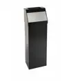 Gettacarte push con sportello inox e posacenere Medial Storico