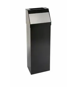 Gettacarte push con sportello inox e posacenere Medial Storico