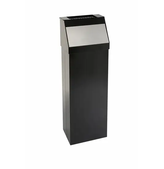Gettacarte push con sportello inox e posacenere Medial Storico
