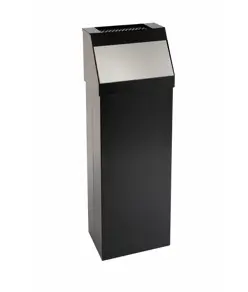 Gettacarte push con sportello inox e posacenere Medial Storico