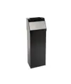 Gettacarte push con sportello inox e posacenere Medial Storico