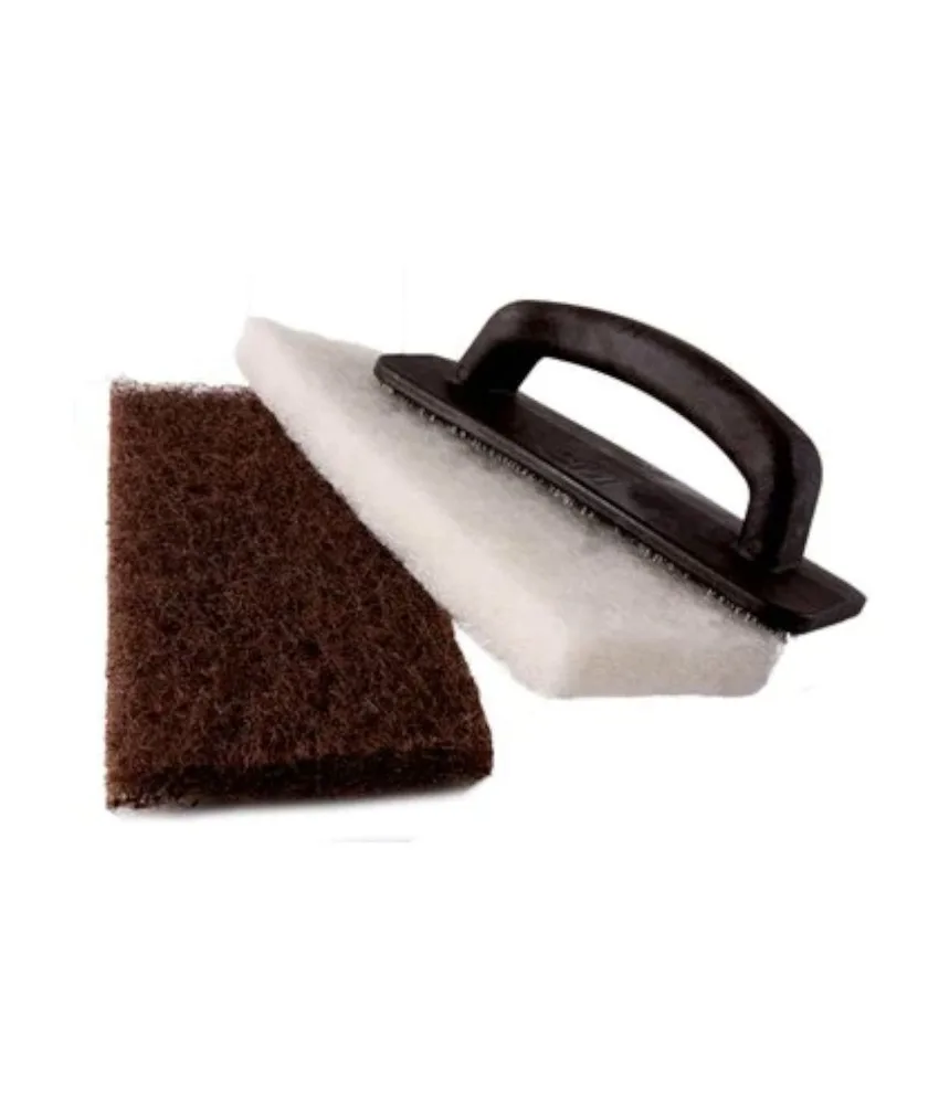 4 Kit di pulizia per pavimenti con impugnatura e 2 tamponi 3M Doodlebug, per pulizia bordi pavimentazioni, ideale per la manutenzione delle aree d...