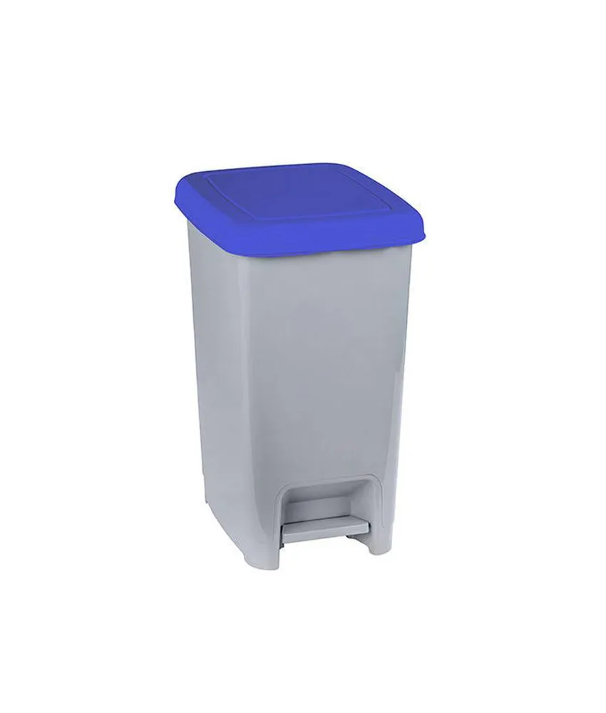 4 pattumiere a pedale con coperchio colorato Medial Slim, capacità 60 litri