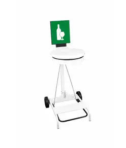 Portasacco mobile con coperchio e pedale Medial Contimobile