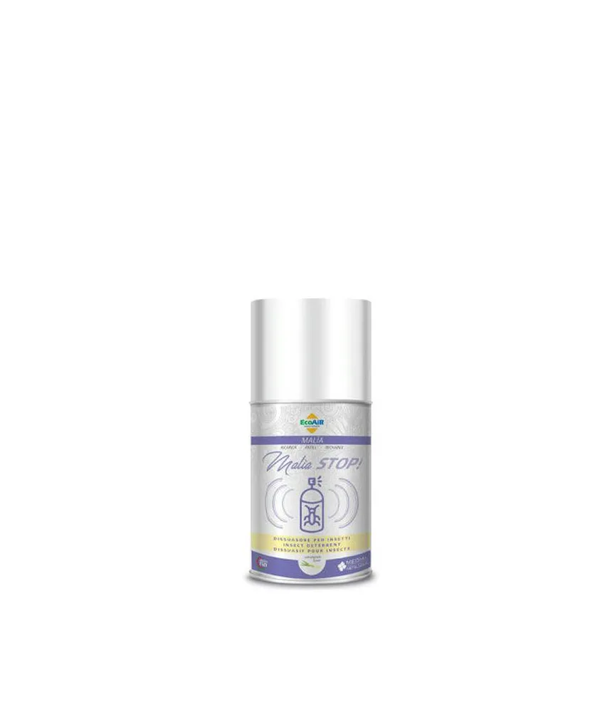 12 pezzi Ricarica di spray dissuasore per insetti (250 ml) - profumo "Citronella" Medial Malia STOP