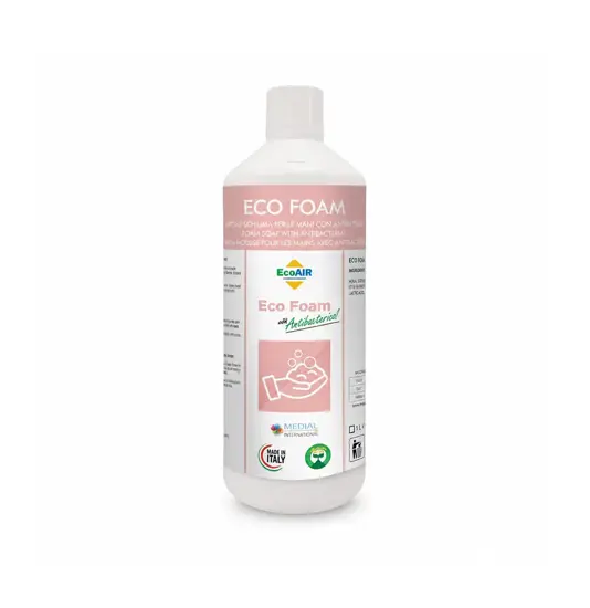 Sapone a schiuma con antibatterico per le mani (Limone - 1 L) Medial Ecofoam