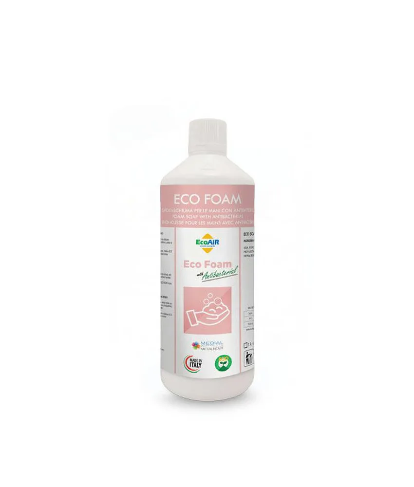 9 pezzi Sapone a schiuma con antibatterico per le mani (Limone - 1 L) Medial Ecofoam