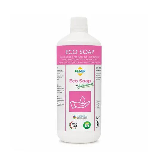 Sapone liquido con antibatterico per le mani (Limone - 1 L) Medial Ecosoap