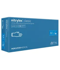 guanti monouso in nitrile Mercator Nytrilex Classic