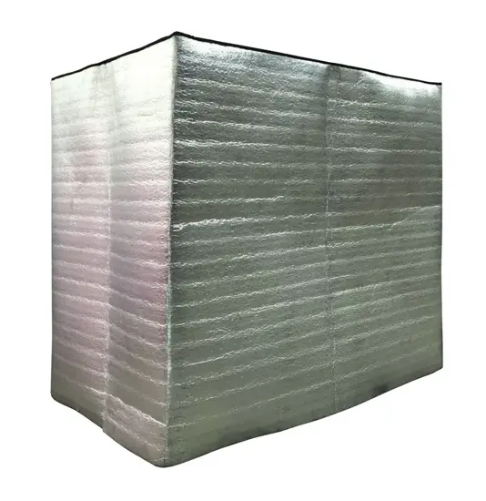 Cappuccio isotermico per pallet Safemax con materiale isolante termoriflettente