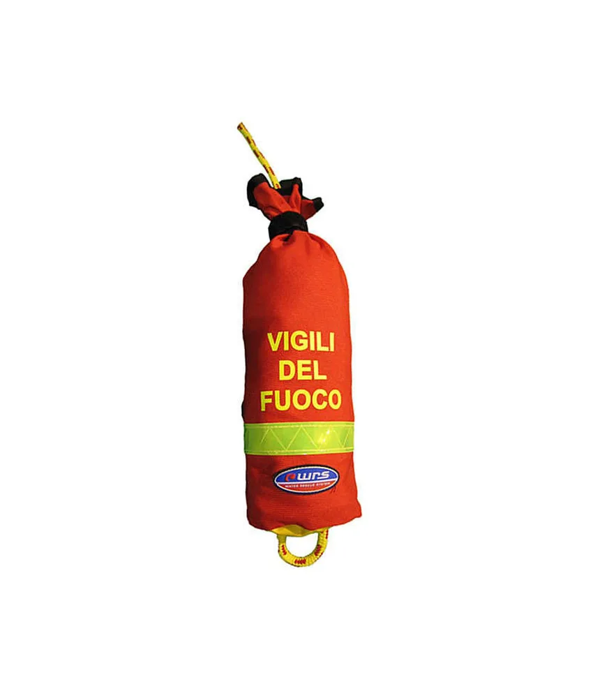 Sacco lancio per vigili del fuoco WRS Reflex, antistrappo - banda fluorescente