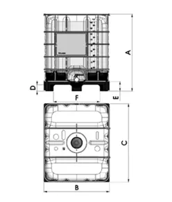 Cisterna IBC 1000 lt