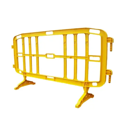 Transenna stradale in plastica gialla