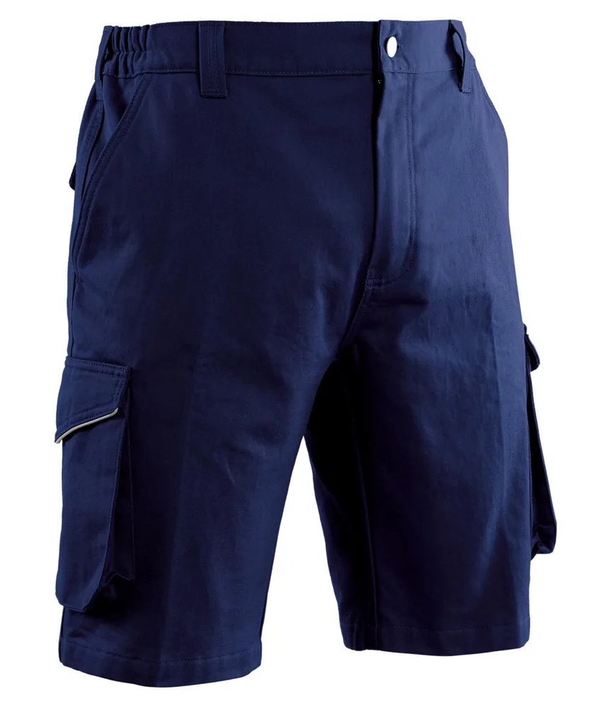 Bermuda da lavoro Twill P&P Loyal STX12 101, elastico ai fianchi - chiusura con zip