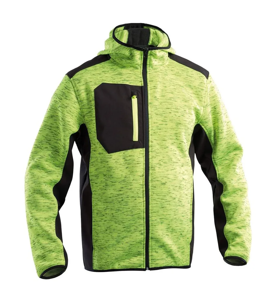 Giacca con inserti in Softshell P&P Loyal Hornet, zip centrale - cappuccio