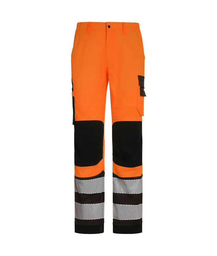 Pantalone alta visibilità P&P Loyal Proflex, II categoria - apertura anteriore chiusa con zip