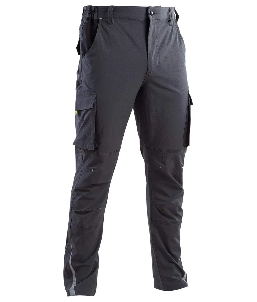 Pantalone da lavoro P&P Loyal Rider, superstretch - chiusura centrale con cerniera e bottone
