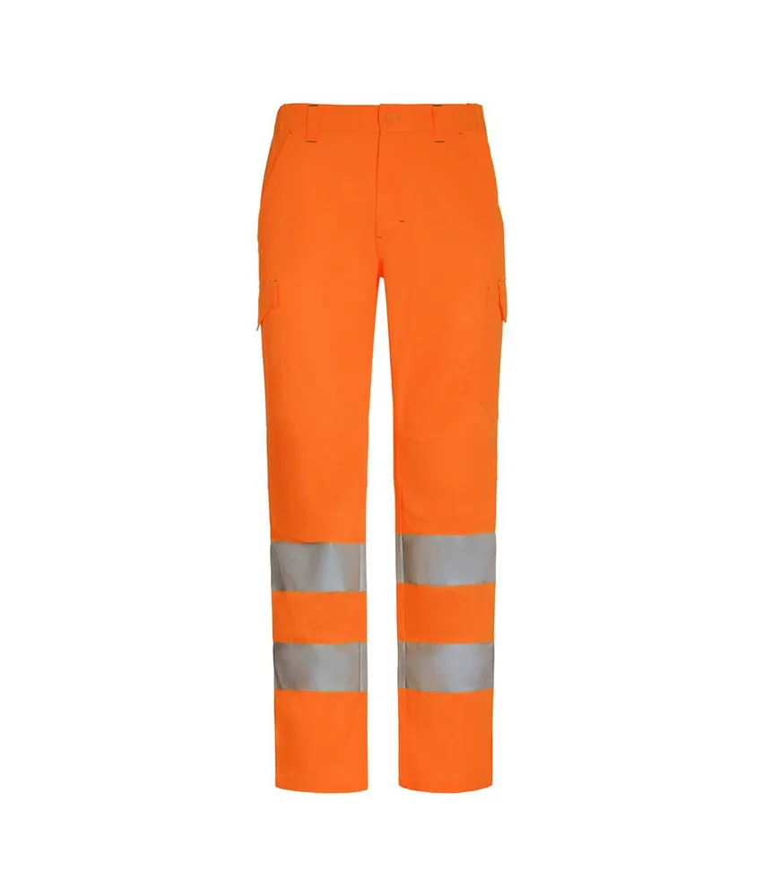 Pantaloni alta visibilità P&P Loyal Workfit, II categoria - 2 bande rifrangenti