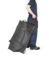 Borsone trolley con cinghia spallabile capacità 100 lt nero