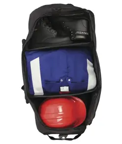 Borsone trolley con cinghia spallabile capacità 100 lt nero