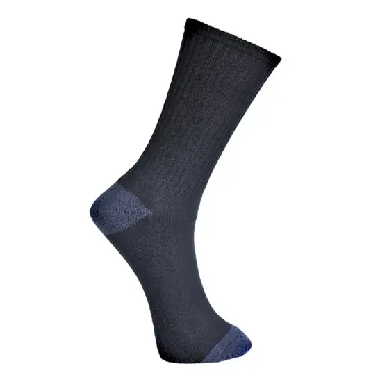 Calza corta estiva elasticizzata cotone e nylon colore nero