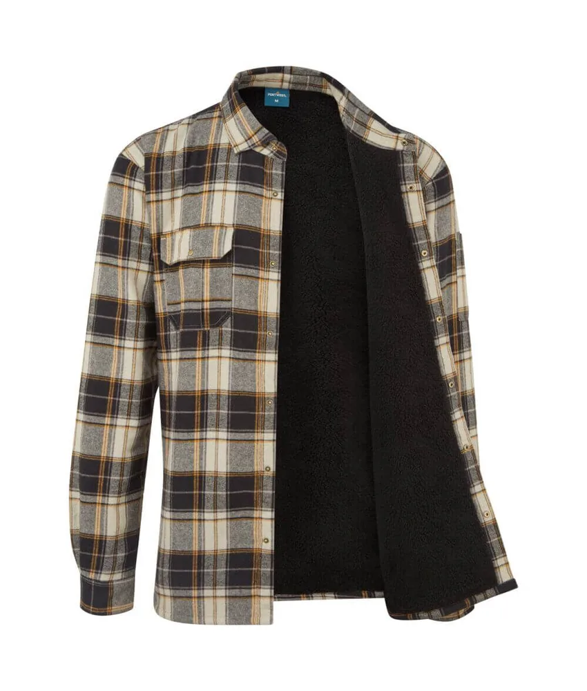 Camicia da lavoro Portwest, pile Borg 100% poliestere 300g - traspirabile