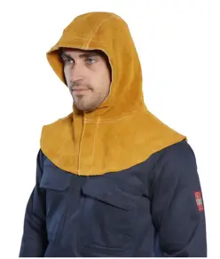 Cappuccio in pelle, protezione supplementare per lavori di saldatura pesanti.